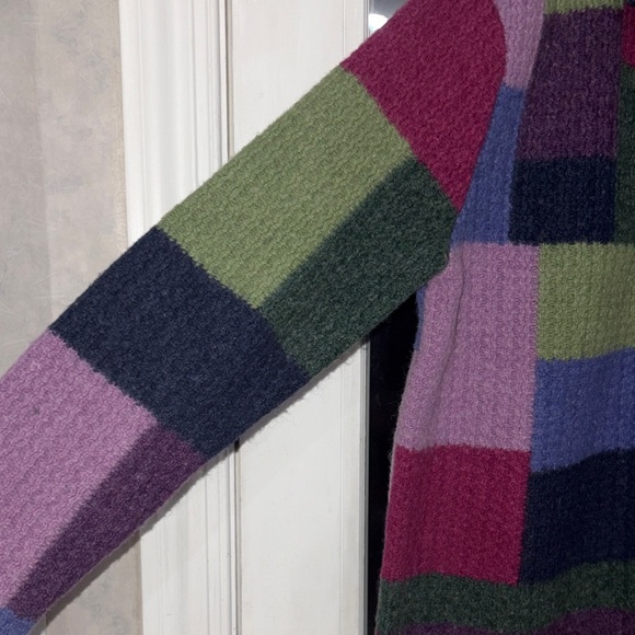 Talbots Colorful Patchwork Wool Jacket - Picture 3 of 6